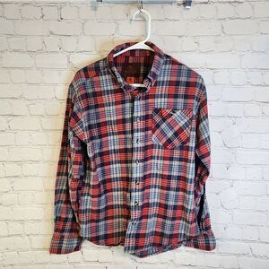Men's Ranch Tough longsleeve flannel shirt, size Medium